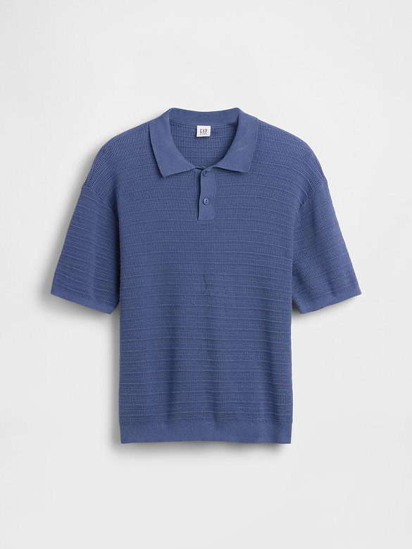 Kids 100% Cotton Relaxed Polo Sweater Shirt