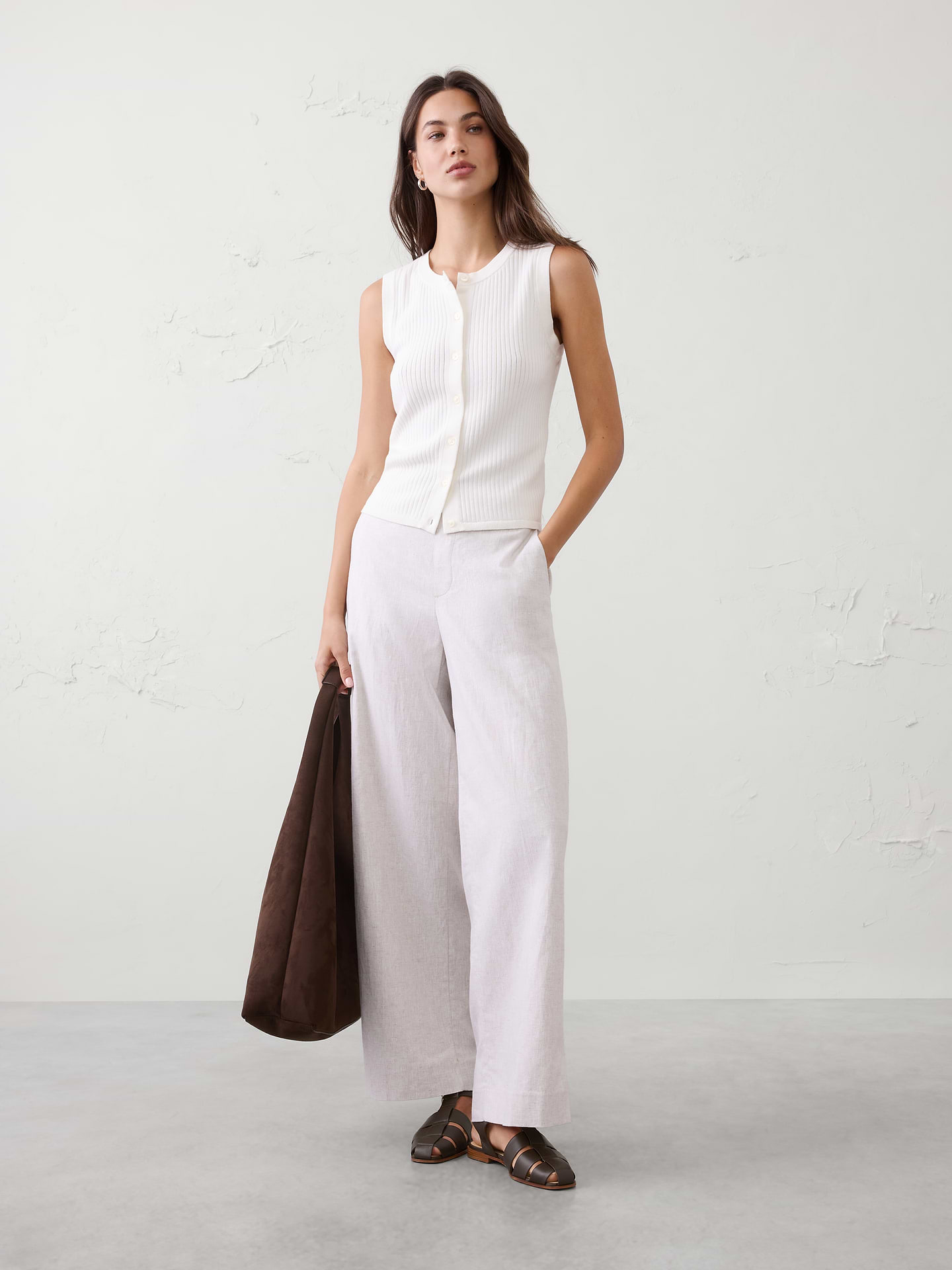 Image number 1 showing, Ribbed Sweater Tank