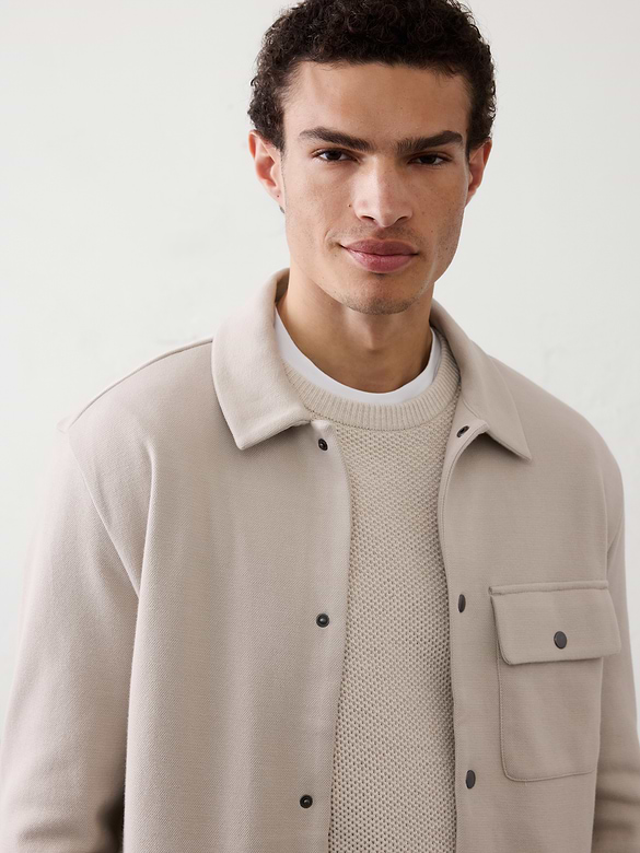 Knit Shirt Jacket