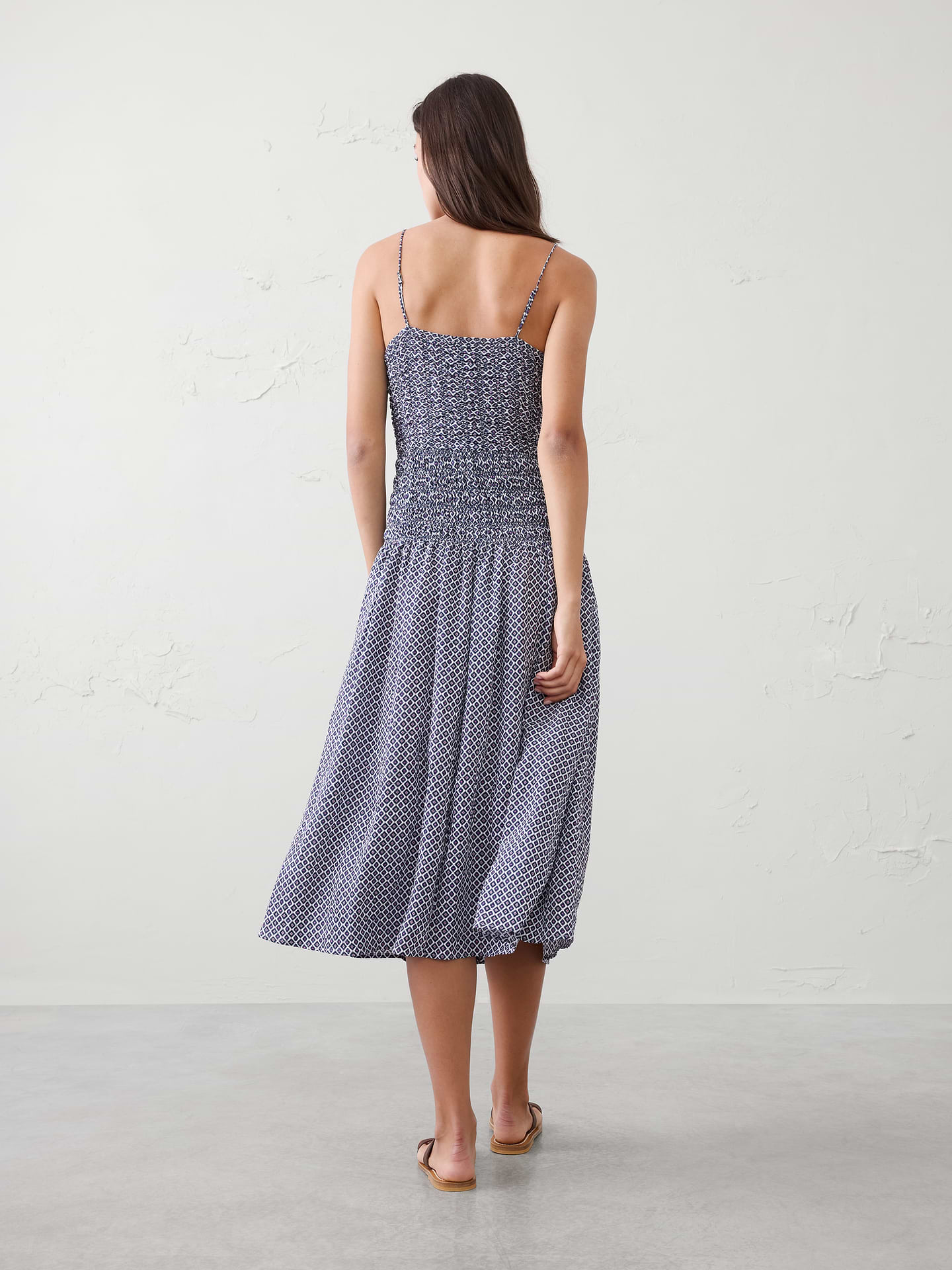 Image number 2 showing, Smocked Strappy Maxi Dress