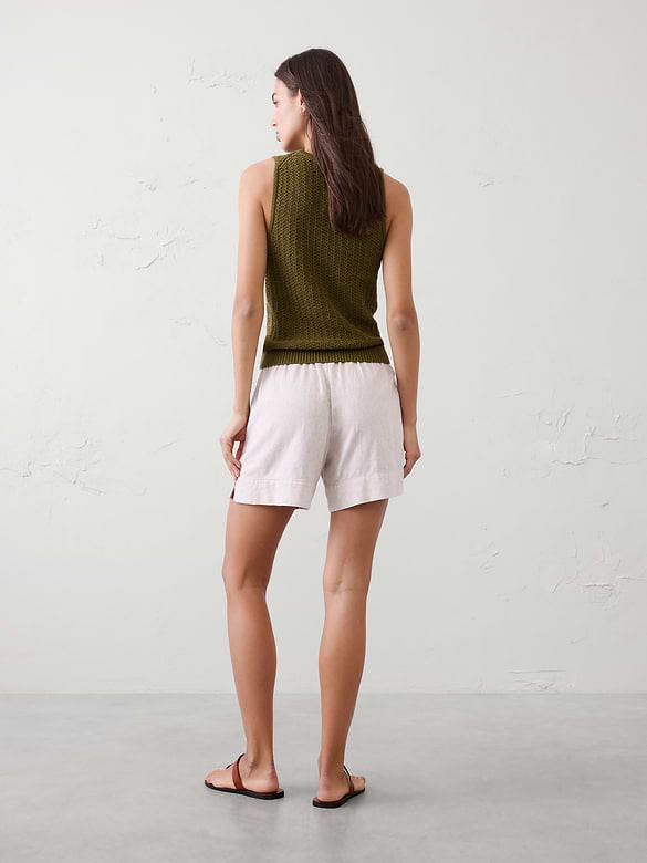 Anyday High-Rise Linen-Blend Short