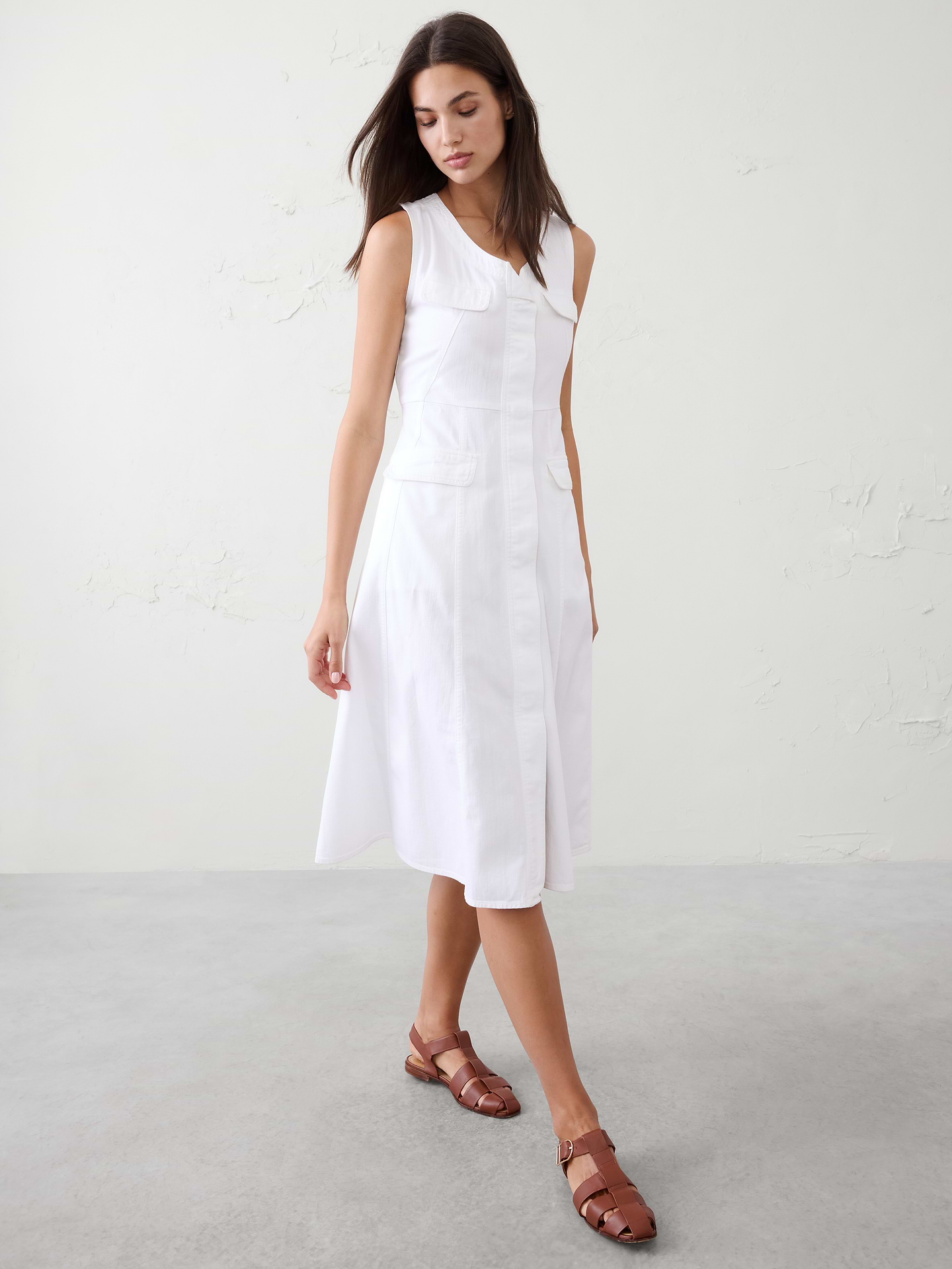 Image number 1 showing, Sleeveless Midi Dress