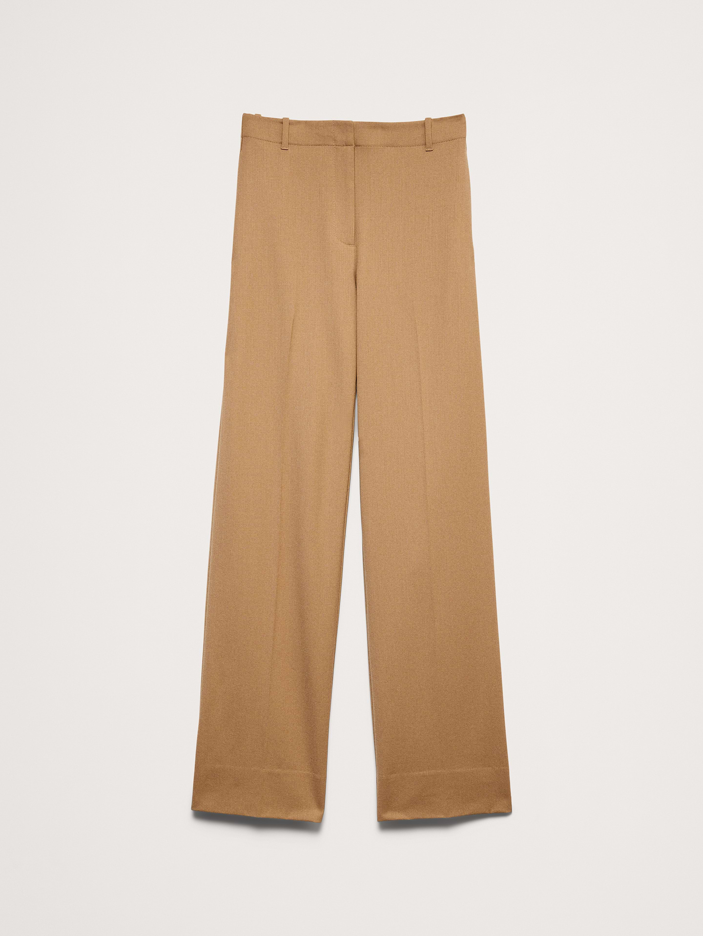L'image numéro 5 présente Pantalon droit moderne à taille haute en laine italienne