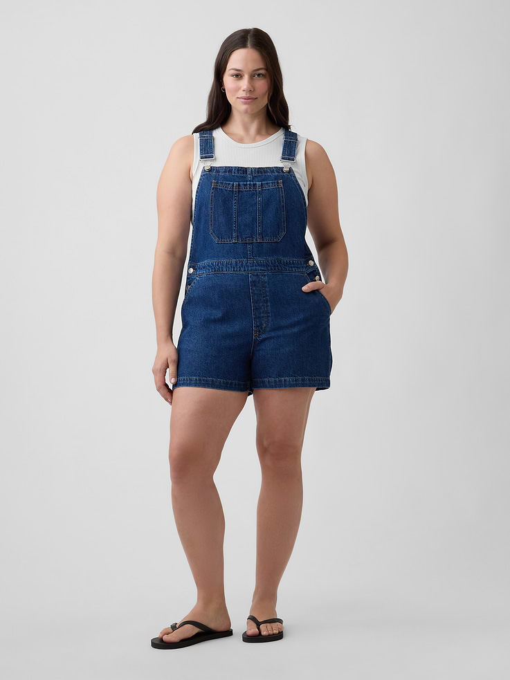 Image number 5 showing, Denim Shortalls