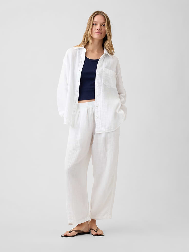 Image number 3 showing, Oversized Shirt in Gauze