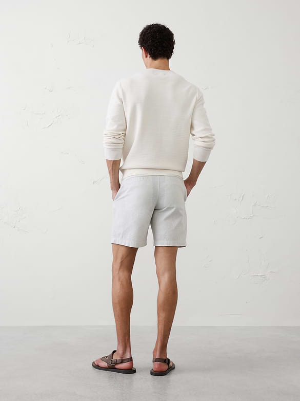 Standard-Fit 7" Linen-Blend Short