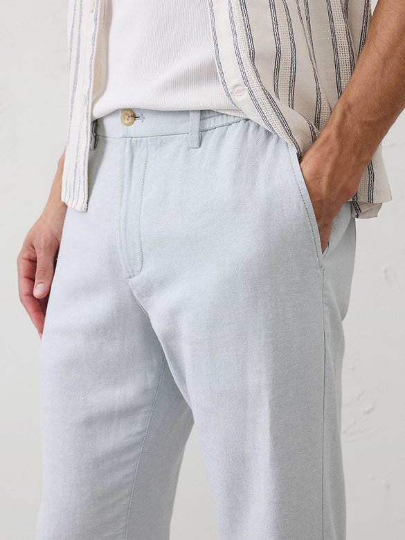 Linen-Blend Pant