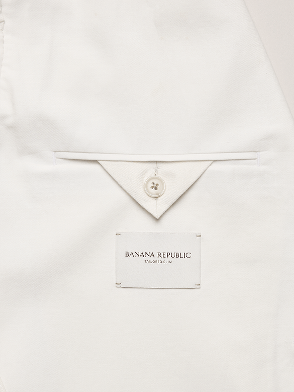Tailored Slim-Fit Italian Cotton-Linen Suit Jacket