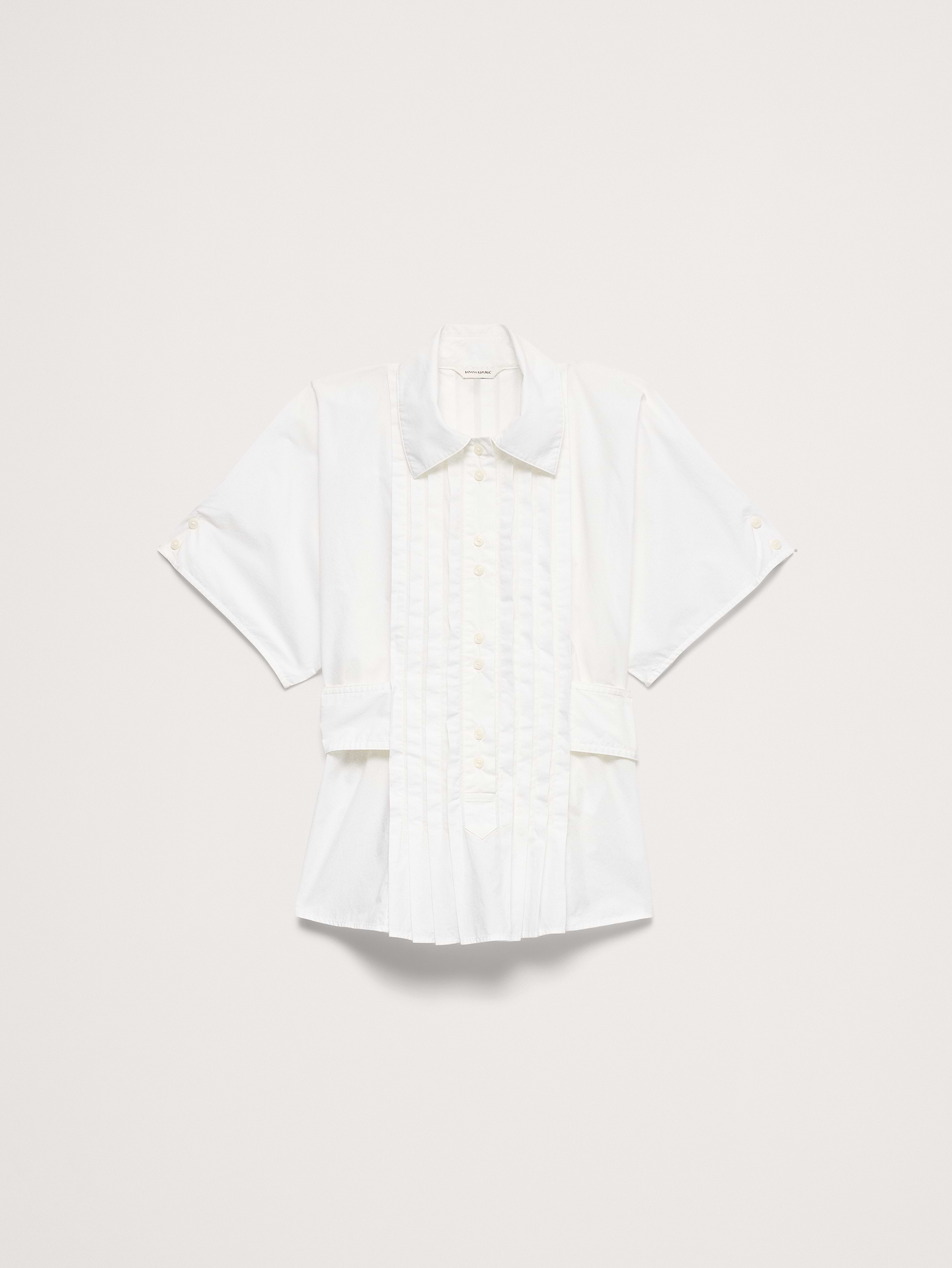 Image number 7 showing, Pleated Cotton Poplin Top