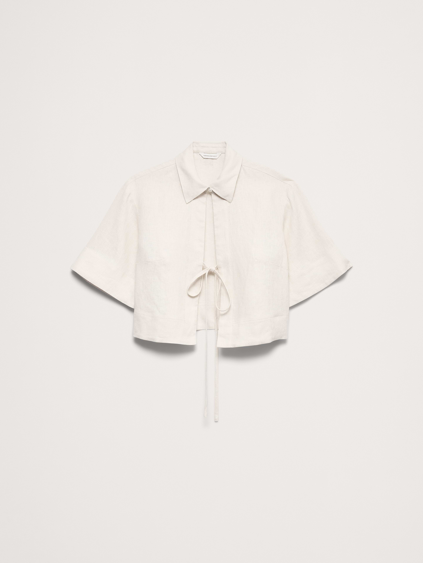 Image number 7 showing, Linen Tie-Front Shirt