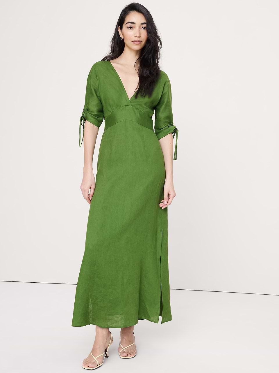 party dress white ZAPAKA Women A-Line High-Low Wrap V Neck Long Sleeves Formal Dress, White / M The fabric is pleasant promo: friends and family 2026 3/14 - 3/23 Tamaño:Estados Unidos 4 Jersey Bridesmaid Dress in