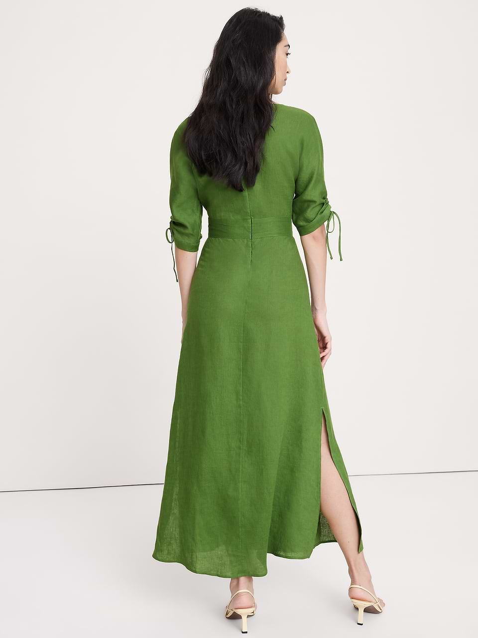 strapless flowy maxi dress Women's Summer Off Shoulder Lace Trim Backless Smocked Tiered Long Beach Sundresses Army Green at Amazon Women's Clothing store Lightweight tropical print fabric Badge:ON SALE Color:GREEN MINT Veaul 2026 Elegant Evening
