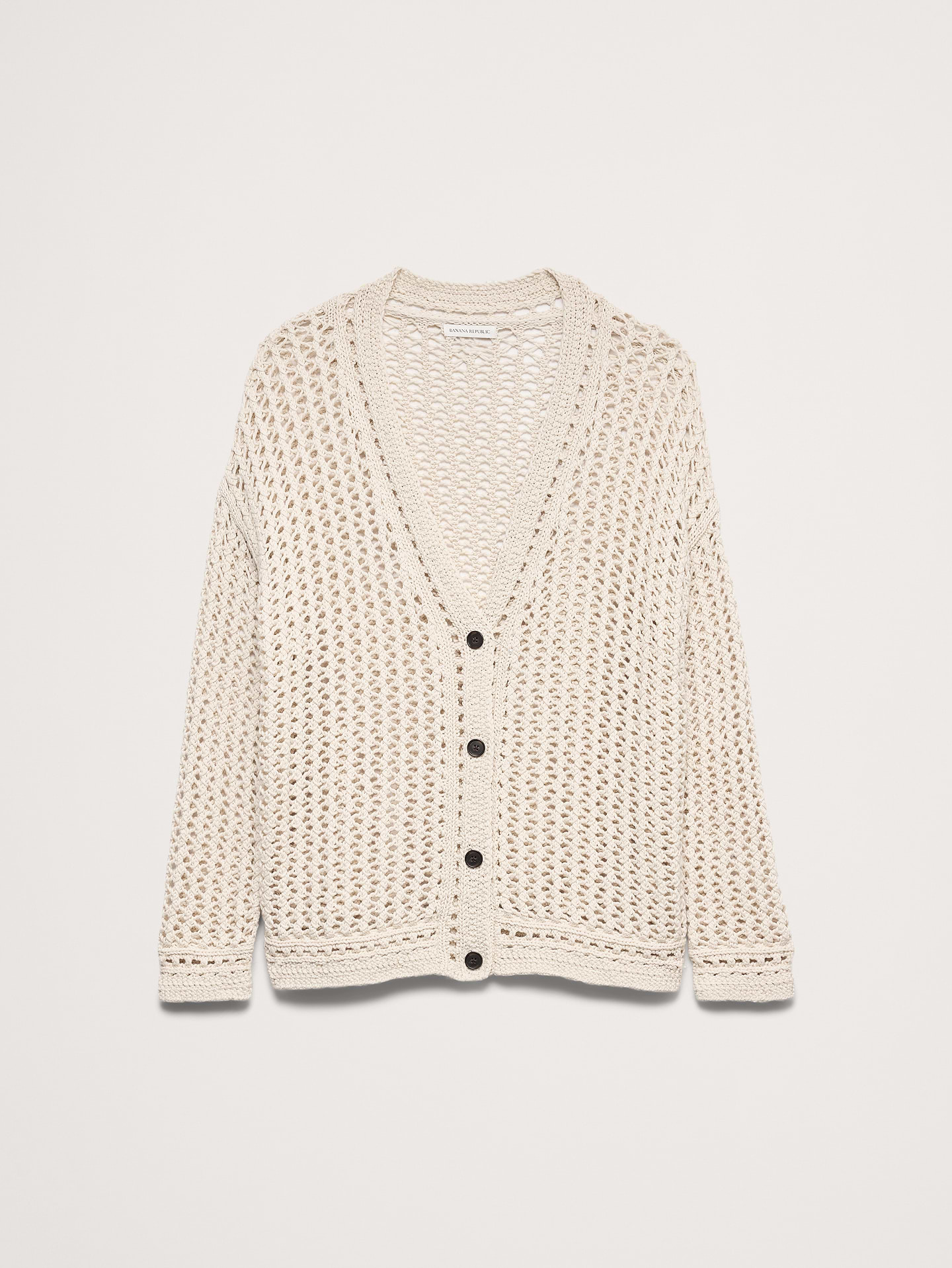 Image number 5 showing, Cotton Crochet Cardigan