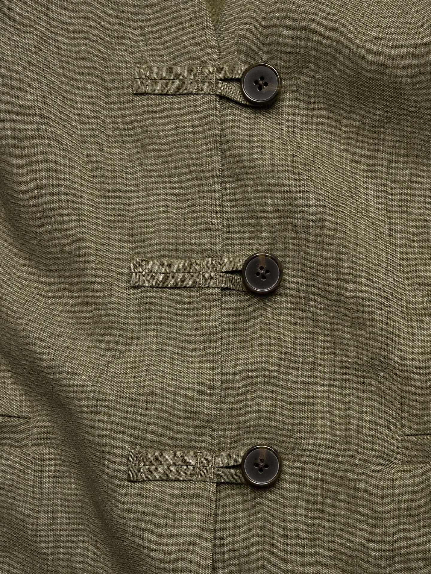 Image number 6 showing, Stretch Linen-Viscose Long Vest