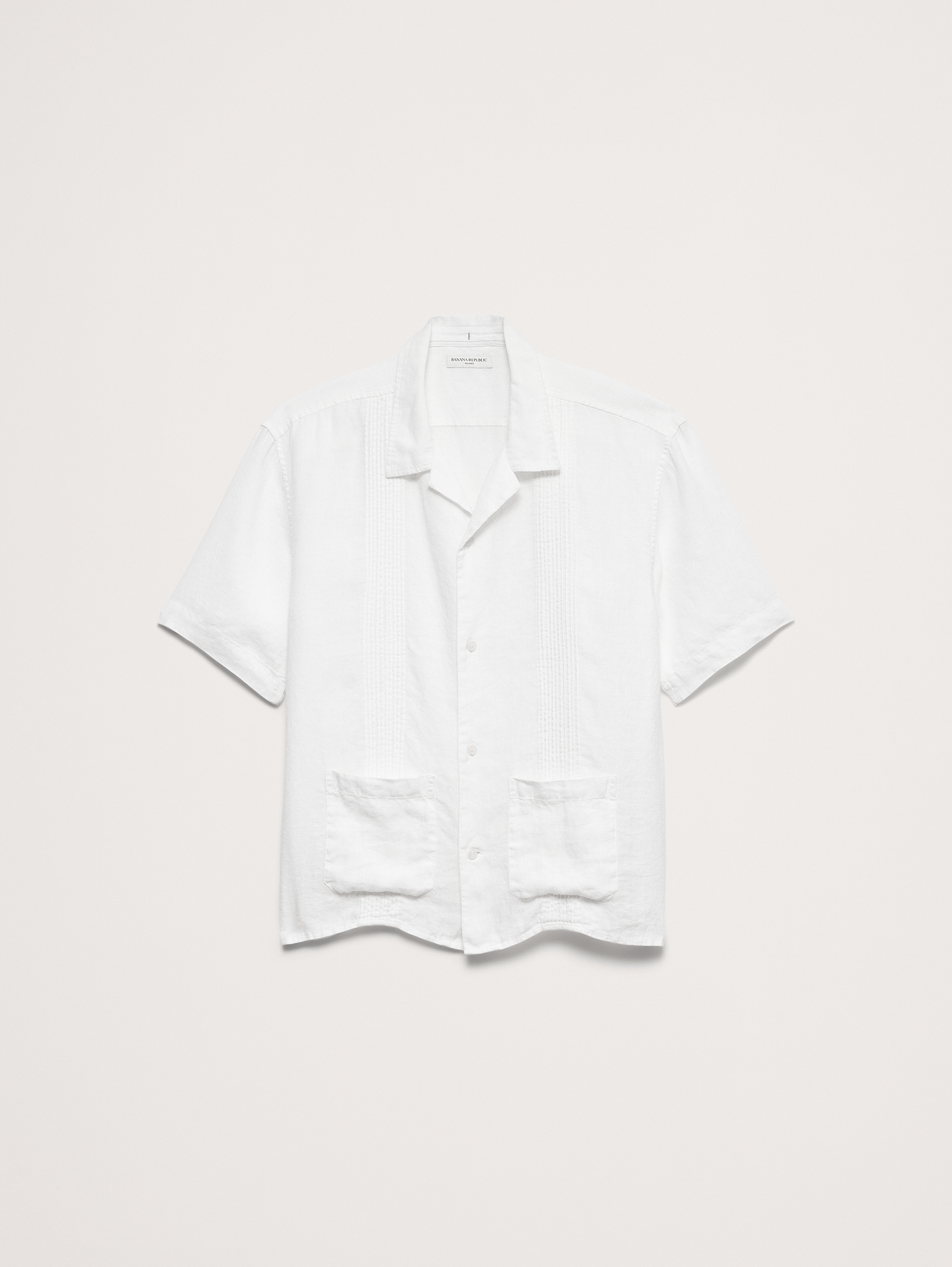 Image number 5 showing, Relaxed-Fit Pleated Linen Resort Shirt