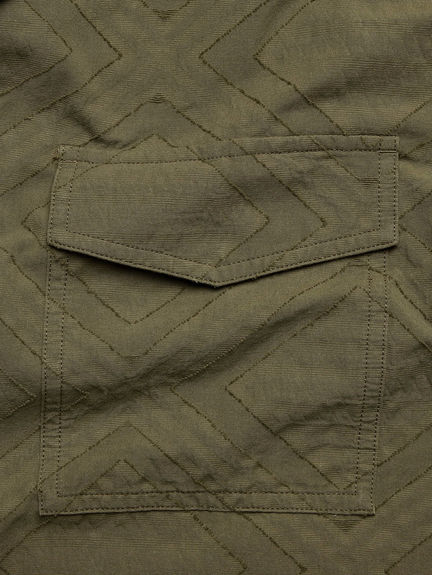 L'image numéro 6 présente Chemise de vacances décontractée en jacquard de coton