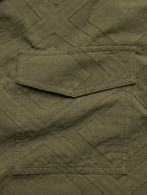 Relaxed-Fit Cotton Jacquard Resort Shirt