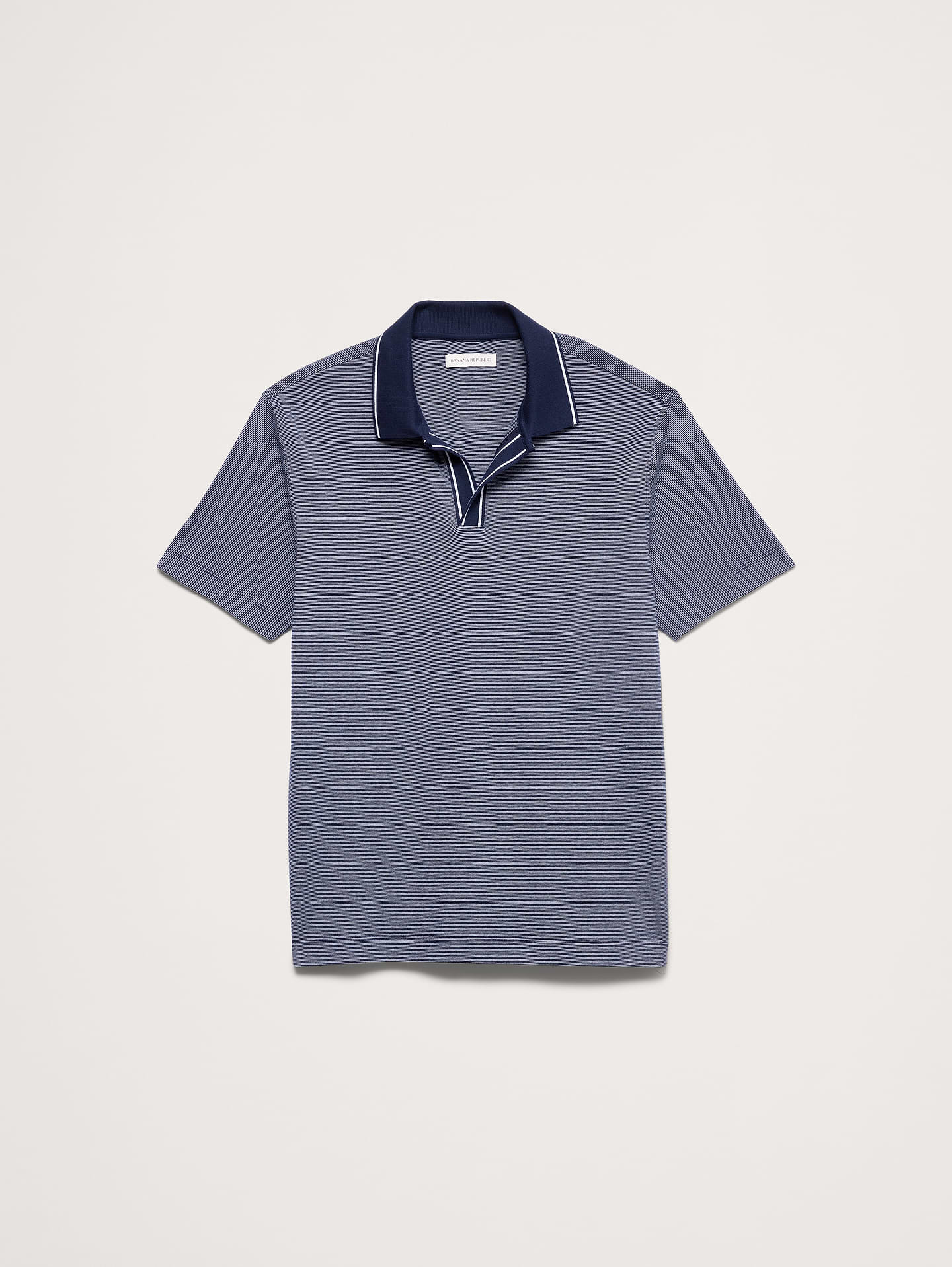 L'image numéro 4 présente Haut luxueux à col polo tricoteuse