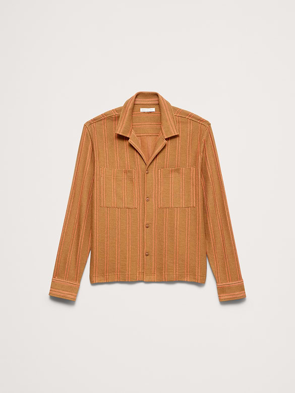 Striped Knit Resort Shirt