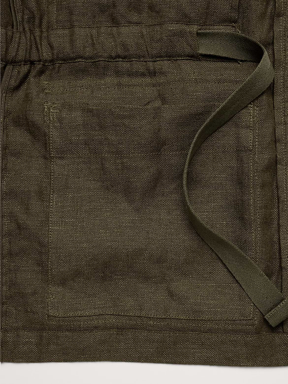 Linen Canvas Utility Jacket