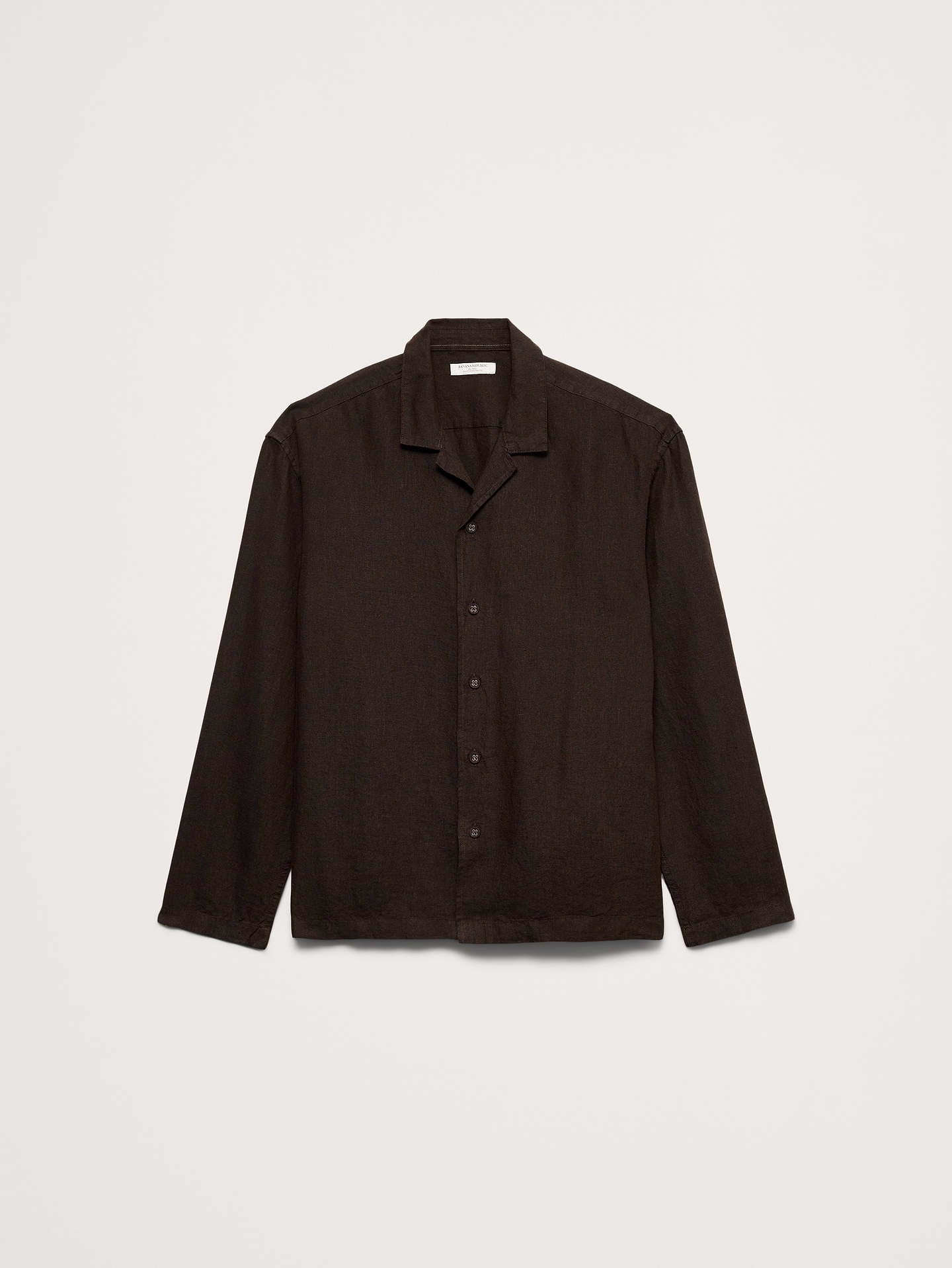 Image number 7 showing, Relaxed-Fit Linen Long-Sleeve Resort Shirt