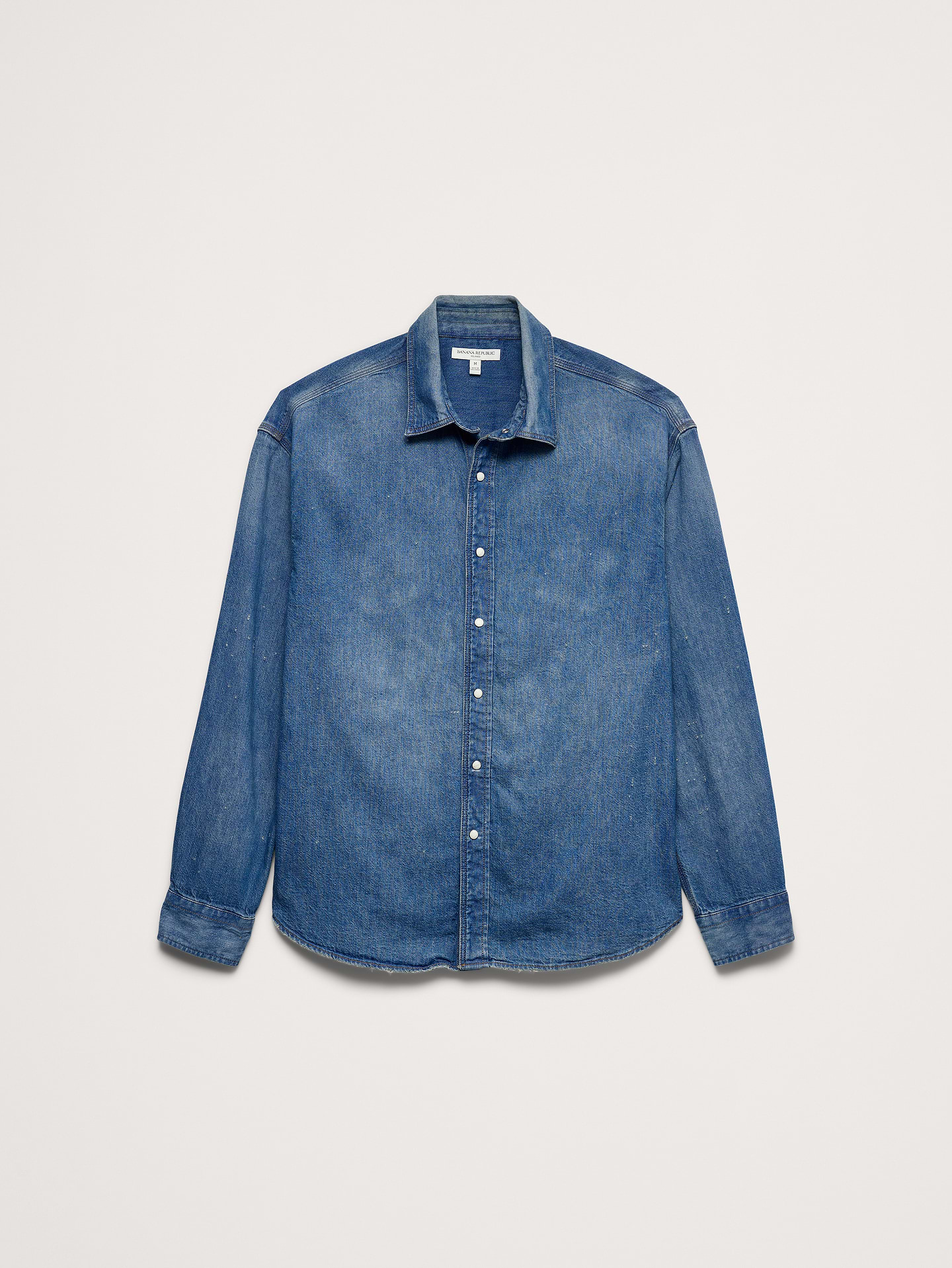 Image number 4 showing, Relaxed-Fit Denim Shirt with Snaps