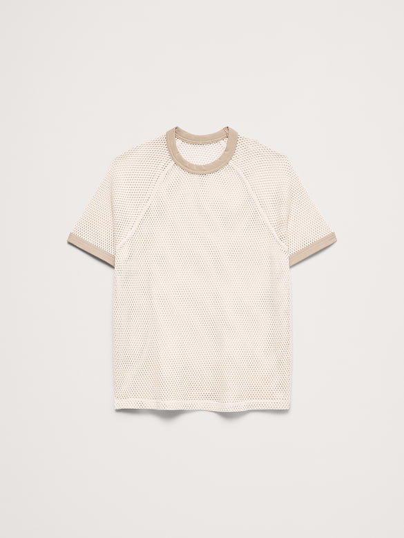 Cotton Mesh T-Shirt