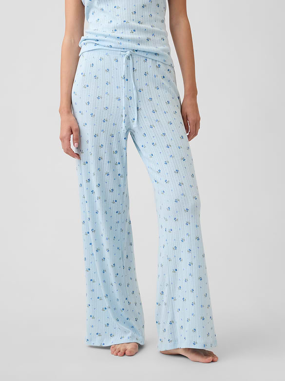 Relaxed Pointelle PJ Pants