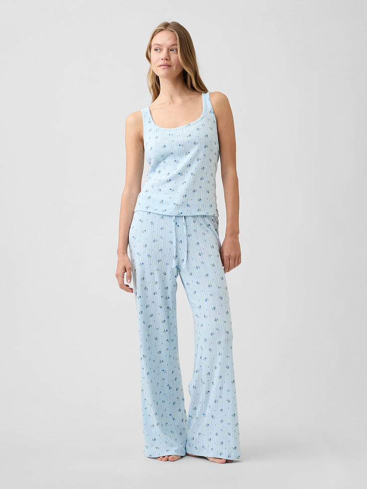 Image number 3 showing, Pointelle PJ Tank Top