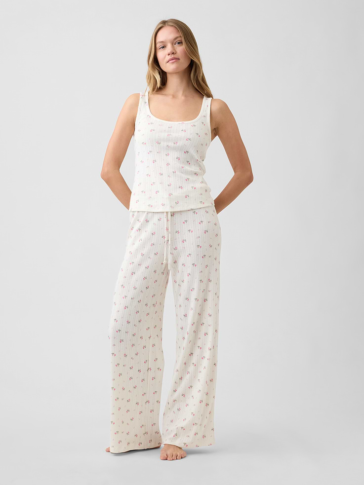 Image number 3 showing, Pointelle PJ Tank Top