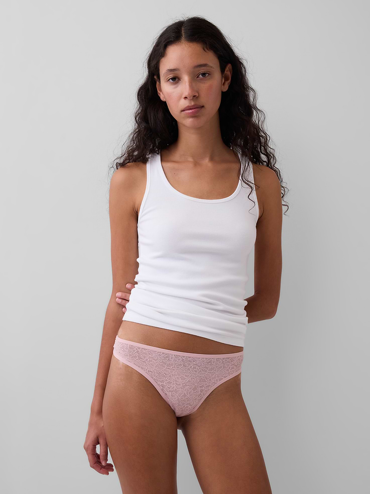 Image number 1 showing, Lace Thong