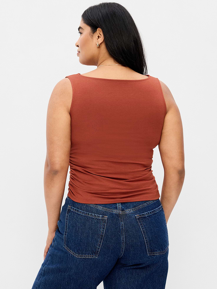 Image number 6 showing, Asymmetrical Side-Cinch Tank Top