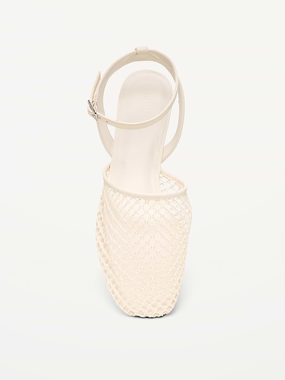 Raffia Slingback Flats for Women