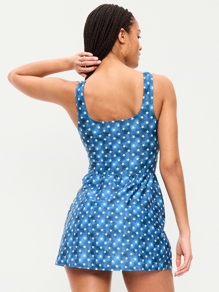 Image number 2 showing, Matte Side-Tie Swim Dress