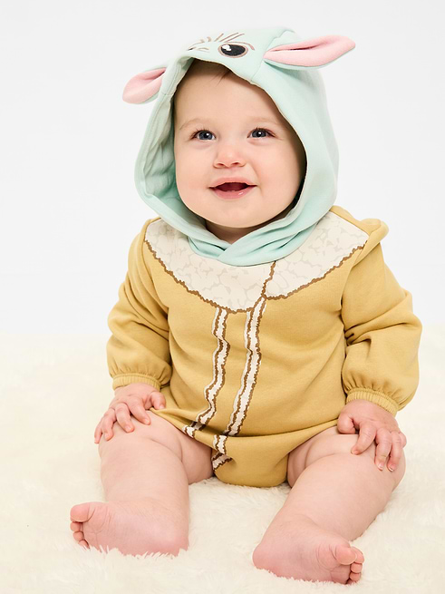 Star Star Wars™ Hooded Grogu Fleece One-Piece Romper for Baby clearance posted today