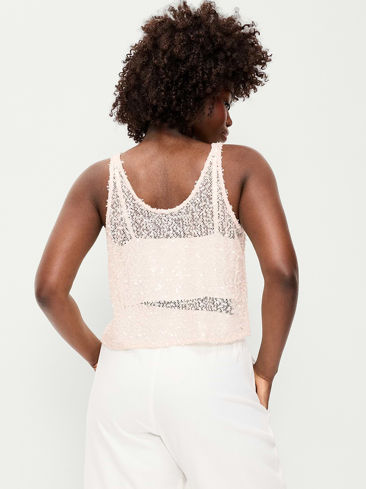 L'image numéro 3 présente Camisole à paillettes