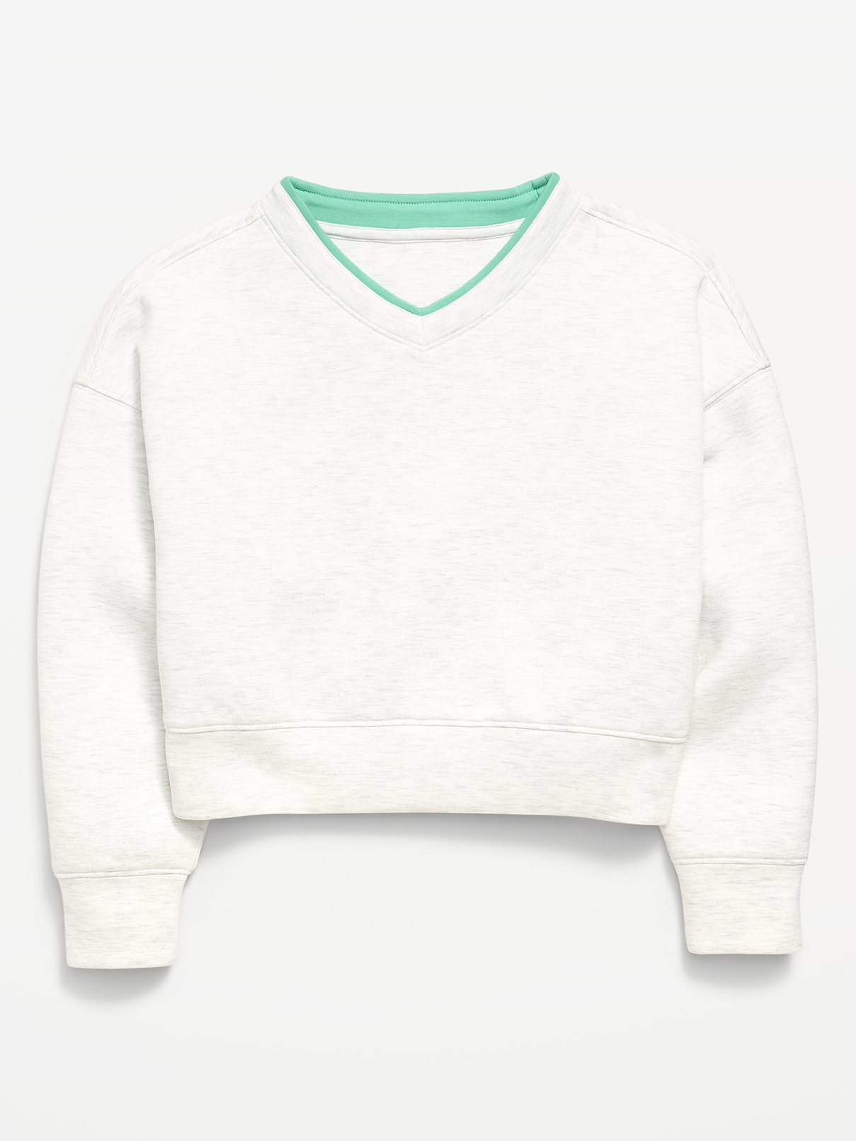 Image number 3 showing, Bounce Fleece V-Neck Sweatshirt for Girls