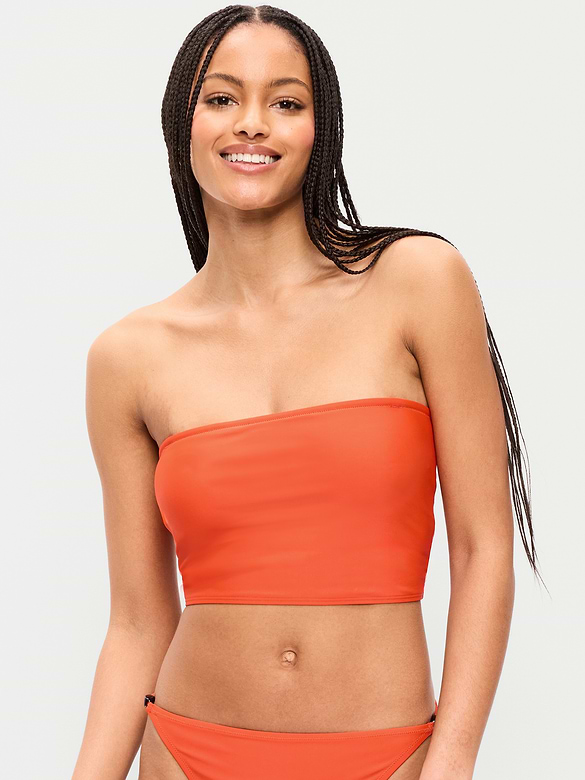 Tie-Back Bandeau Swim Top