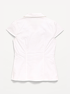 Image number 3 showing, School Uniform Short-Sleeve Top for Girls