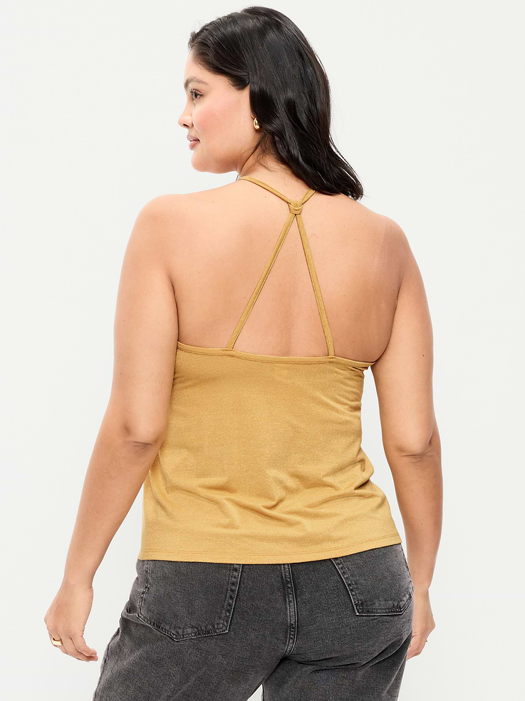 Image number 9 showing, Strappy-Back Shimmer Swing Tank Top