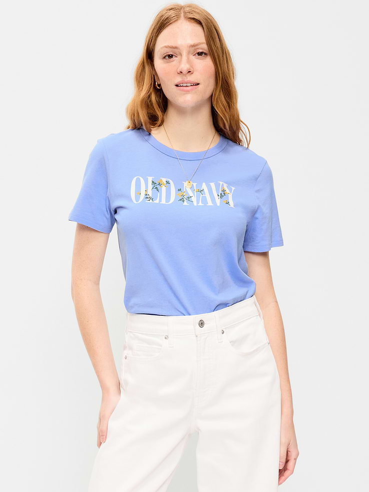 L'image numéro 1 présente T-shirt passe-partout ras du cou à logo imprimé