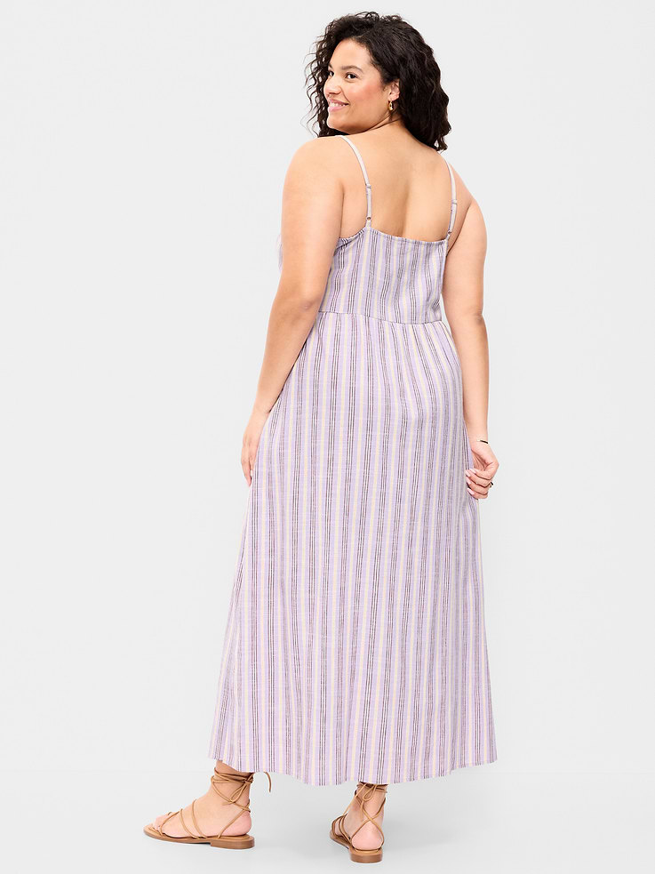 Image 9 of 9, Sleeveless Beaded Boho Maxi Dress