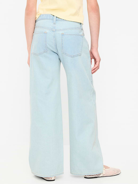 Jean coupe très généreuse à jambe large pour fille