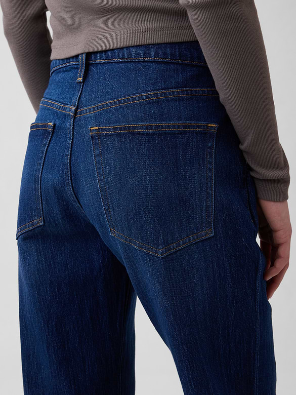 Mid Rise Relaxed Flare Jeans