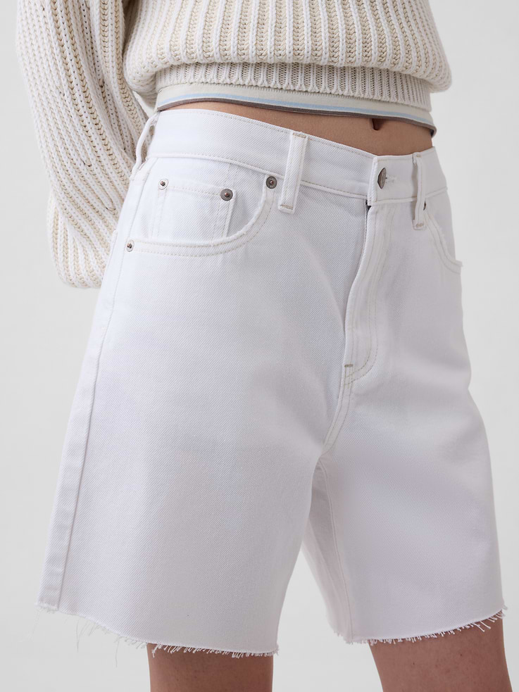 Image number 5 showing, 8" Mid Rise UltraSoft Loose Bermuda Shorts