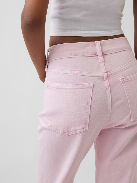 High Rise '90s Slim Straight Crop Jeans