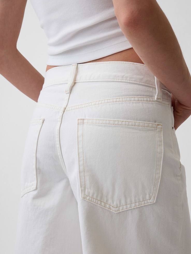 Image number 5 showing, 11" Mid Rise Longline Denim Shorts