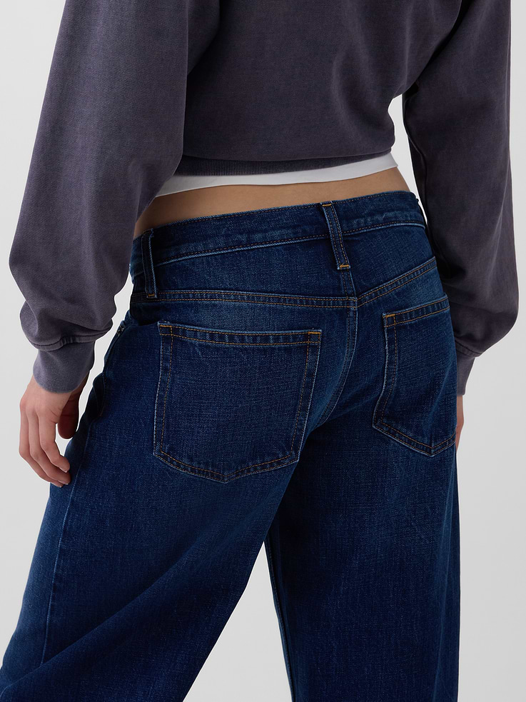 Image number 5 showing, Low Rise Barrel Jeans