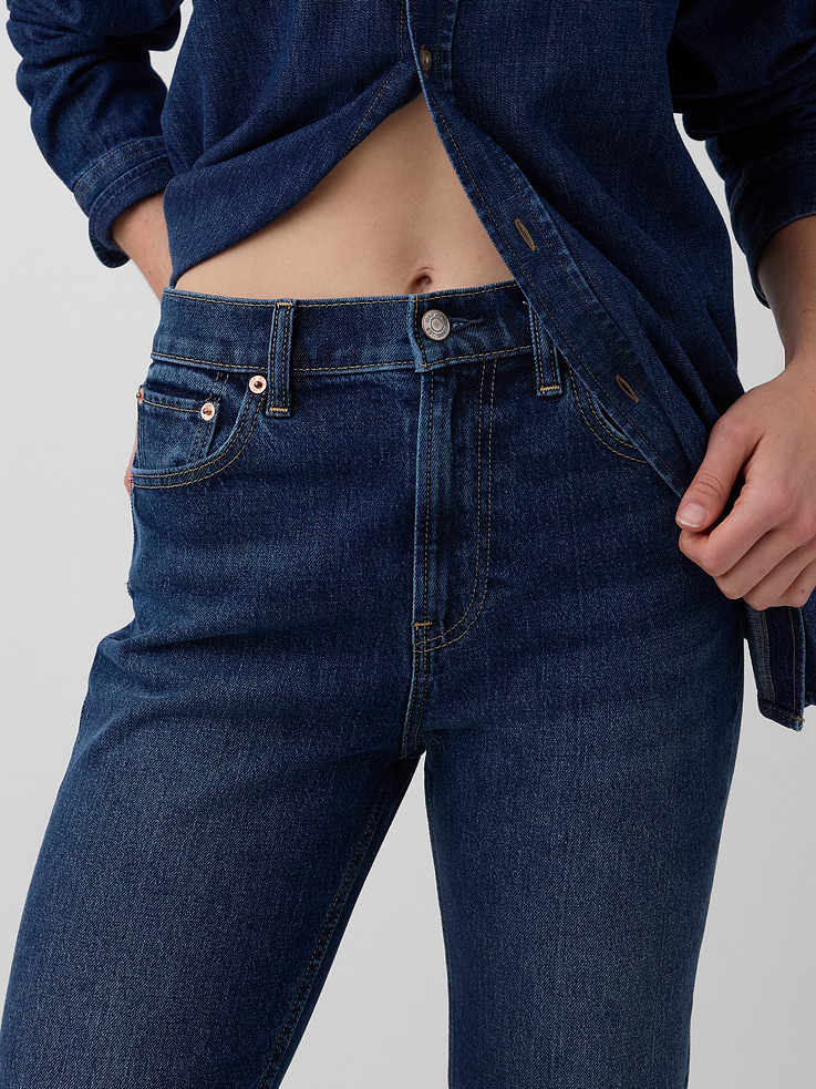 Image number 5 showing, High Rise ’90s Slim Straight Crop Jeans