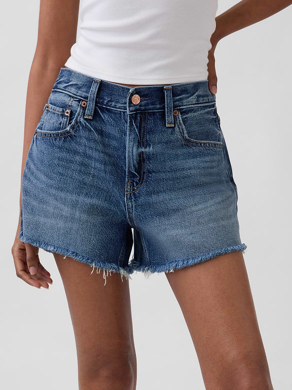 4" Mid Rise UltraSoft Relaxed Cutoff Shorts